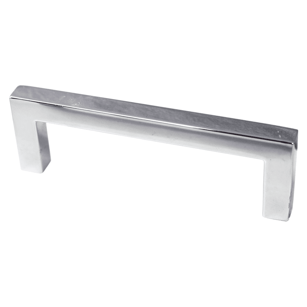Pro Premier Square Bar Pull in Polished Chrome - 3-25/32 inches