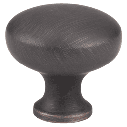 Pro 1-1/4" Premier Plain Round Knob in Weathered Nickel Finish