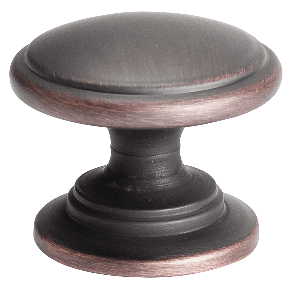 Oil-Rubbed Bronze Premier Round Knob for Pro 1-1/4" Cabinet Doors