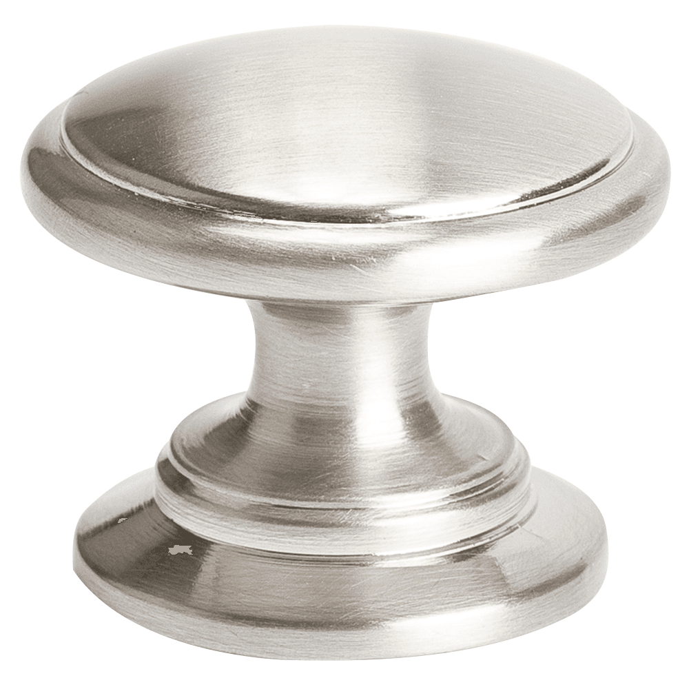 Decorative Premier Round Knob with Satin Nickel Finish for Cabinets and Drawers