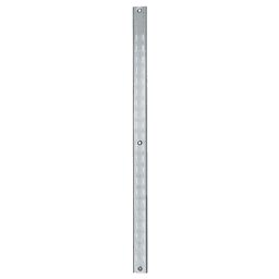 72" PRO Value Heavy-Duty Double Slot Shelf Standard - Brushed Zinc Finish