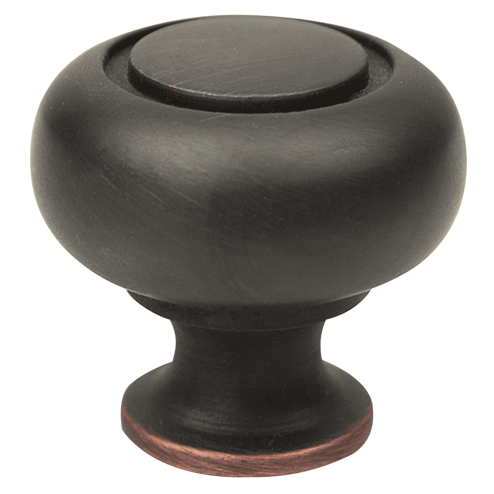 Pro 1-1/4" Round Knob in Satin Nickel - Front View