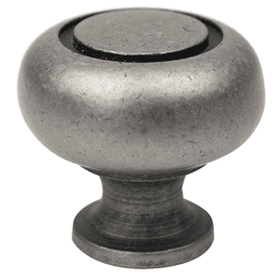Pro 1-1/4" Round Knob in Weathered Nickel - 1-1/4" Length