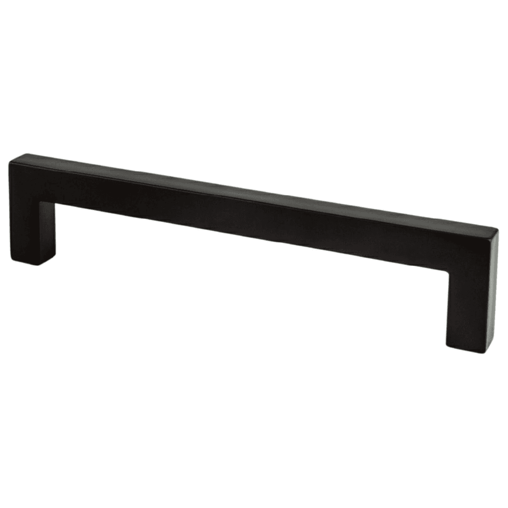 Berenson Hardware 5-1/16" Square Pull Matte Black Finish Base Diameter 13/32" Screw Size 8-32 x 1"