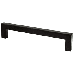 Berenson Hardware 5-1/16" Square Pull Matte Black Finish Base Diameter 13/32" Screw Size 8-32 x 1"