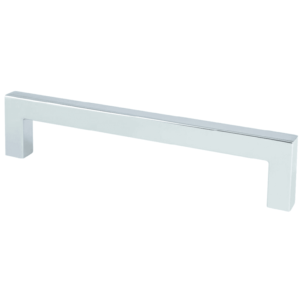 Elegant and functional 5-1/16" square pull in polished chrome finish for any cabinet or drawer