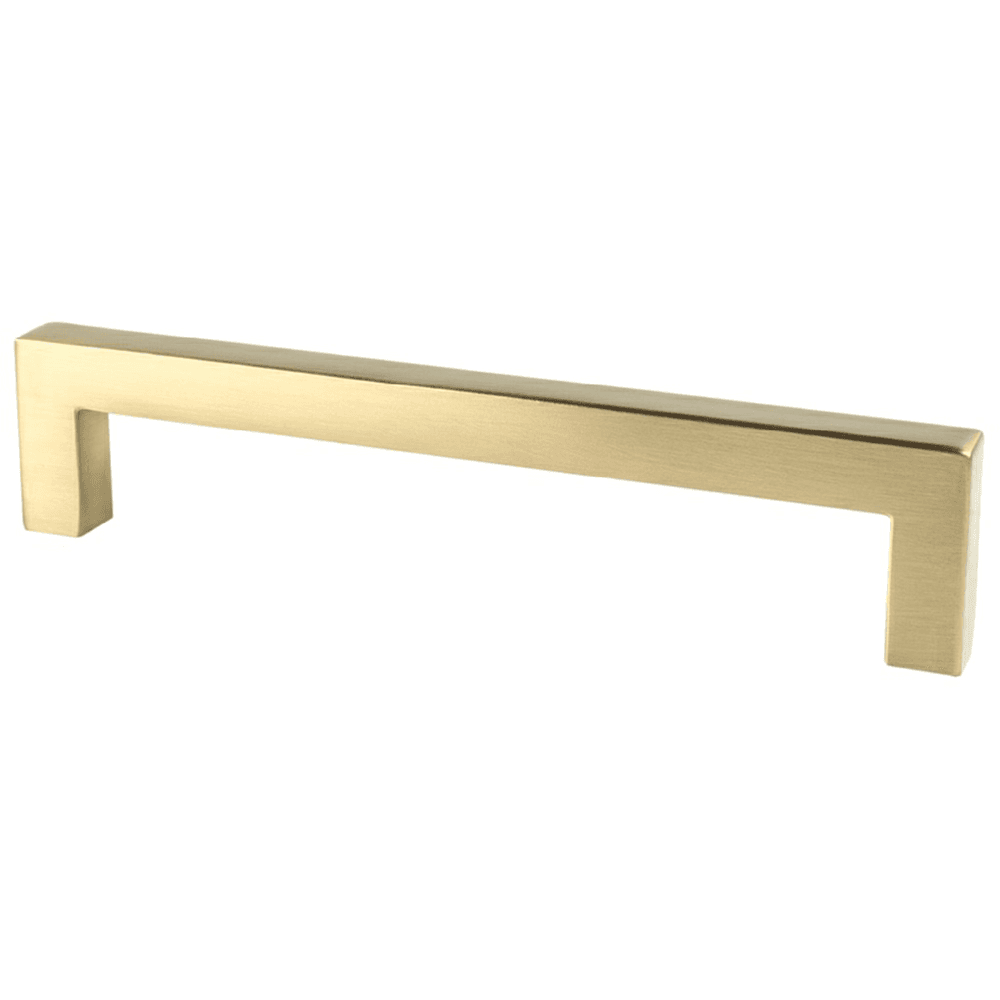 5-1/16" Square Pull, Satin Champagne Finish