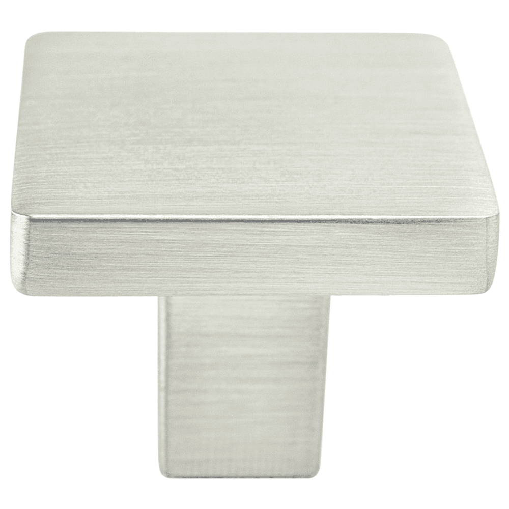 Berenson Hardware 1-1/8" Square Knob in Satin Nickel Finish - Front View