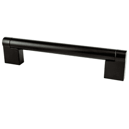 128mm Transitions 2.0 Bar Pull in Matte Black, 5-3/8" Length - Cabinet Hardware