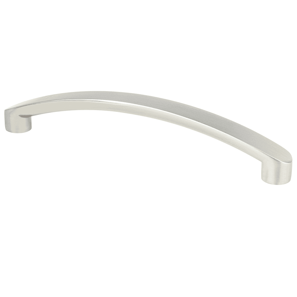 128mm Transitions 2.0 Arch Pull, Satin Nickel cabinet hardware