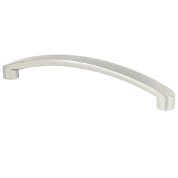 128mm Transitions 2.0 Arch Pull, Satin Nickel cabinet hardware