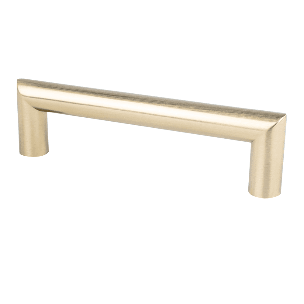Minimalist 96mm Satin Champagne Cabinet Pull, Transitions 2.0 Collection