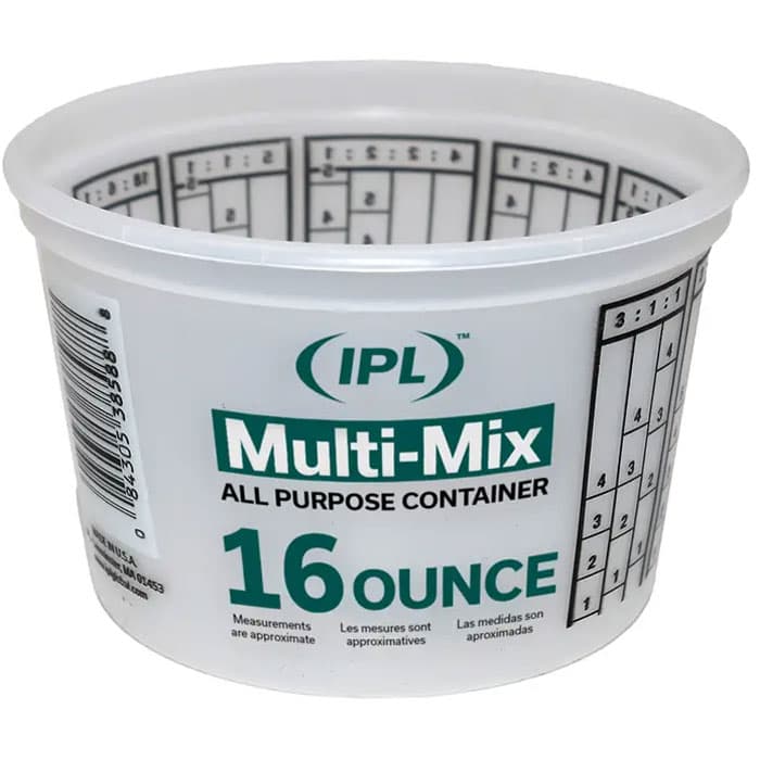 Paint Mixing Polyethylene Cup, 1 Pint - Front