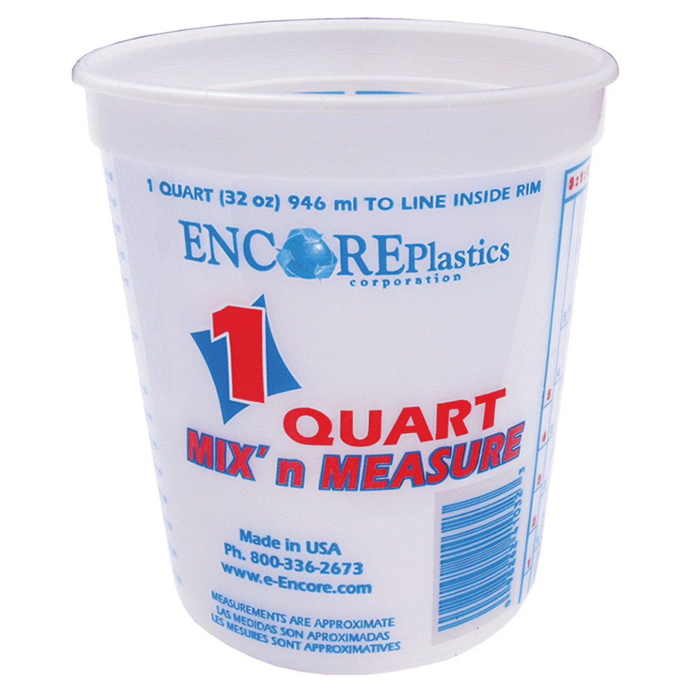 1 quart Multimix Container for easy touch-up paint jobs and small mixing combinations.