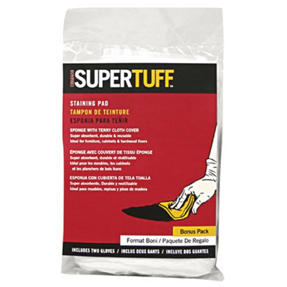 Apply stain with ease, no drips or blemishes using Trimaco SuperTuff Staining Pad