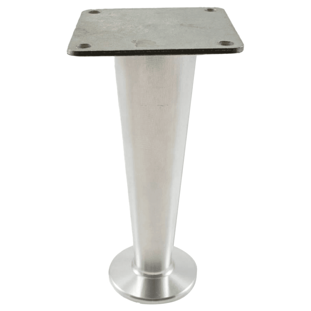Peter Meier Furniture Leg - Style 8 - Matte Aluminum Finish