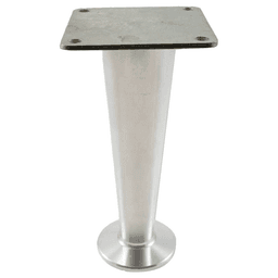 Peter Meier Furniture Leg - Style 8 - Matte Aluminum Finish