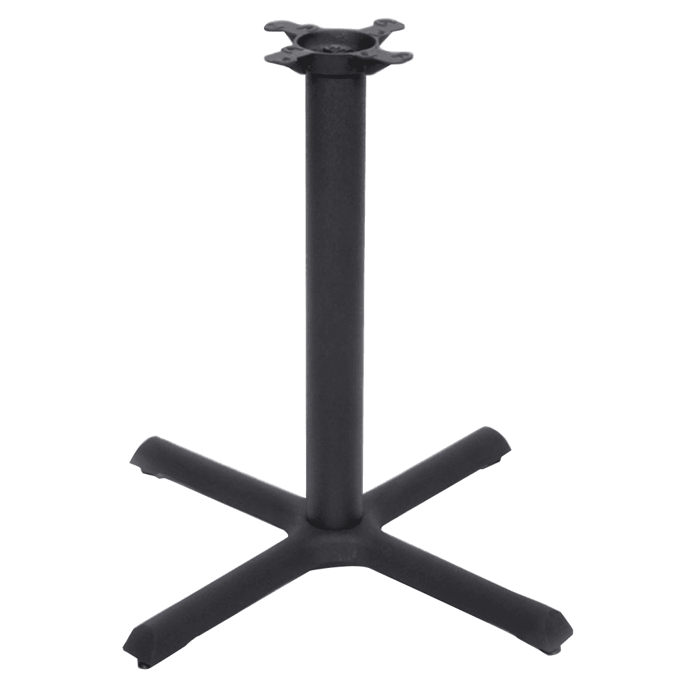 Durable Cast Iron Table Base, 28" Height, Matte Black Finish by Peter Meier