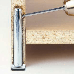 Peter Meier 2" High Concealed Furniture Leveler with 9/16" Diameter Size