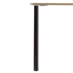Peter Meier Prisma Rounded Table Leg Set in Glossy Black - 2-3/8" Diameter x 27-3/4" High, Image 1