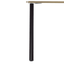 Peter Meier Matte Black Prisma Rounded Table Leg Set - 2-3/8" Dia x 27-3/4" H Image 1