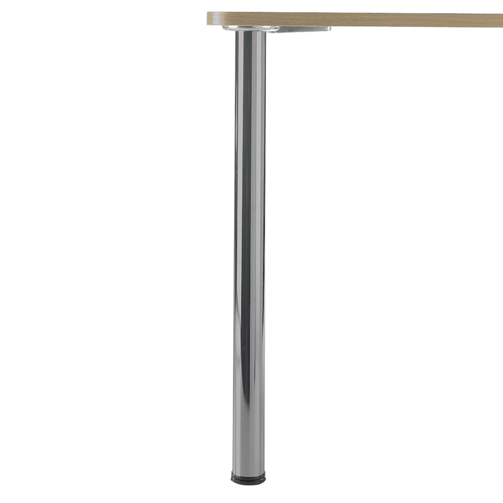 27-3/4" High Brushed Chrome Table Leg Set by Peter Meier