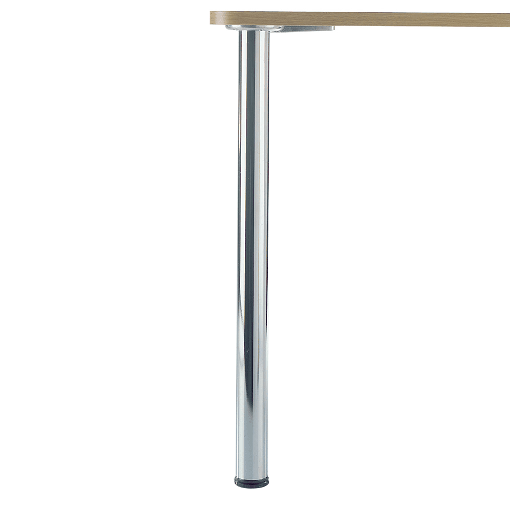 Peter Meier Table Leg Set - 2-3/8" Diameter x 34-1/4" High - Polished Chrome - Image 2