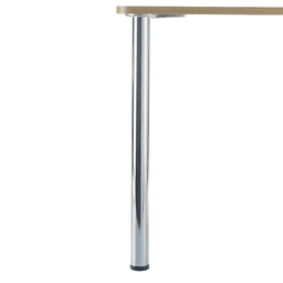 Peter Meier Table Leg Set - 2-3/8" Diameter x 34-1/4" High - Polished Chrome - Image 2