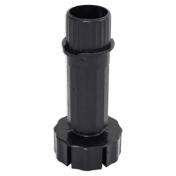 415 4-1/8" - 5-1/8" ABS Cabinet Leveler, Black Main - Image