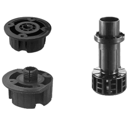 Peter Meier Socket and Level with 15mm Dowel for Perfectly Level Installations