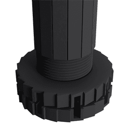 3-3/4" - 4-3/4" Smile System Cabinet Leveler, Black (100/Box) Alt 1 - Image
