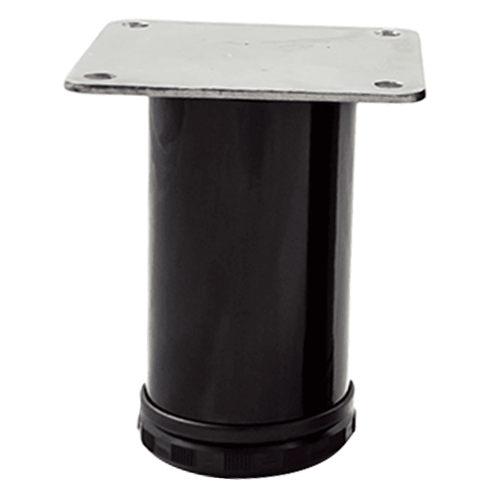 Image 2 of Peter Meier's Glossy Black 2" Diameter x 4" High Como Furniture Leg