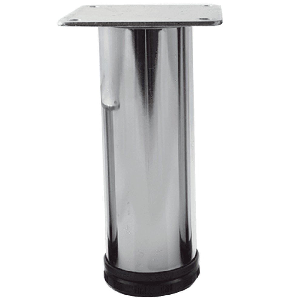 Peter Meier 2" Diameter x 6" High Como Furniture Leg in Chrome Image 1