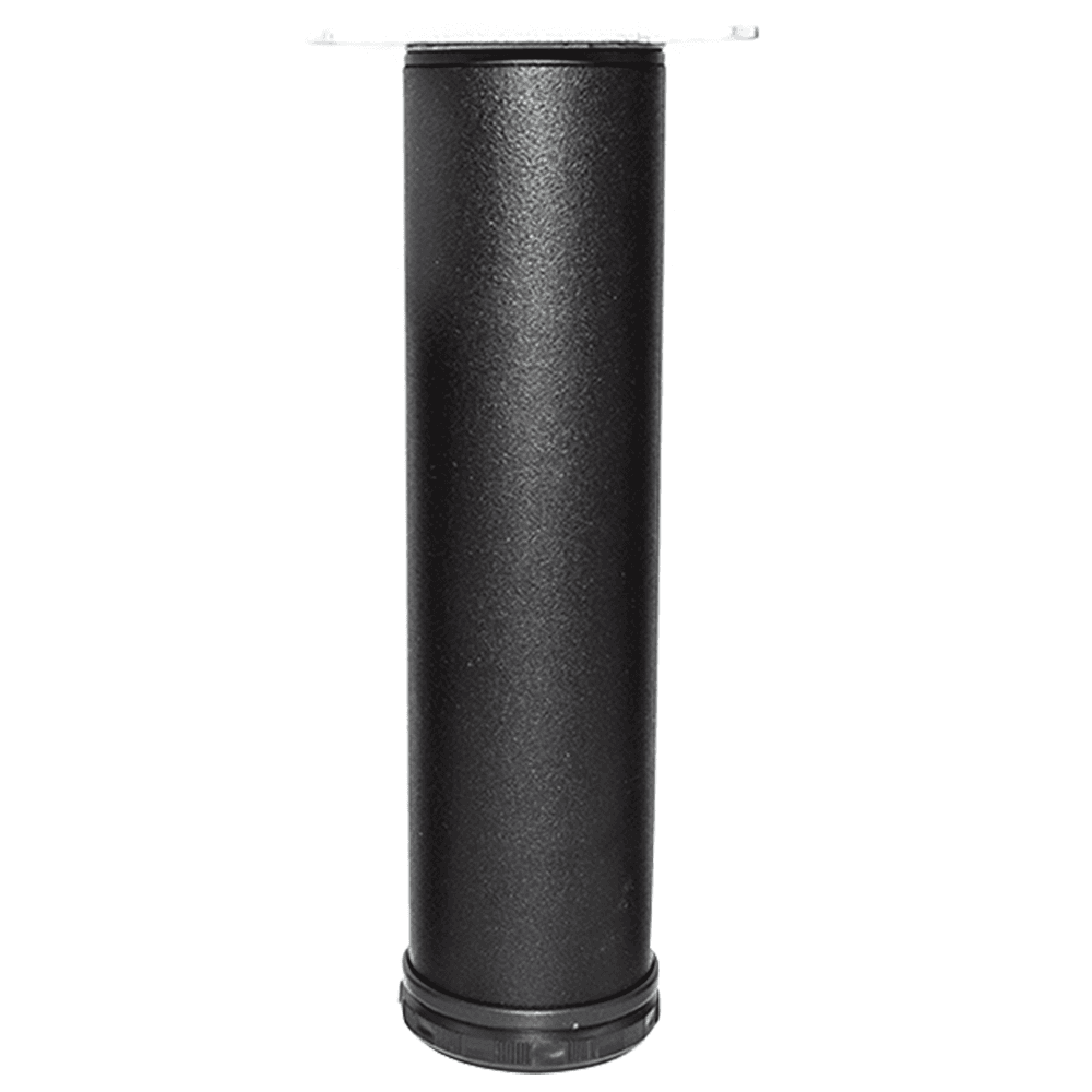 Peter Meier Como Furniture Leg - Matte Black, 2" Diameter x 8" High