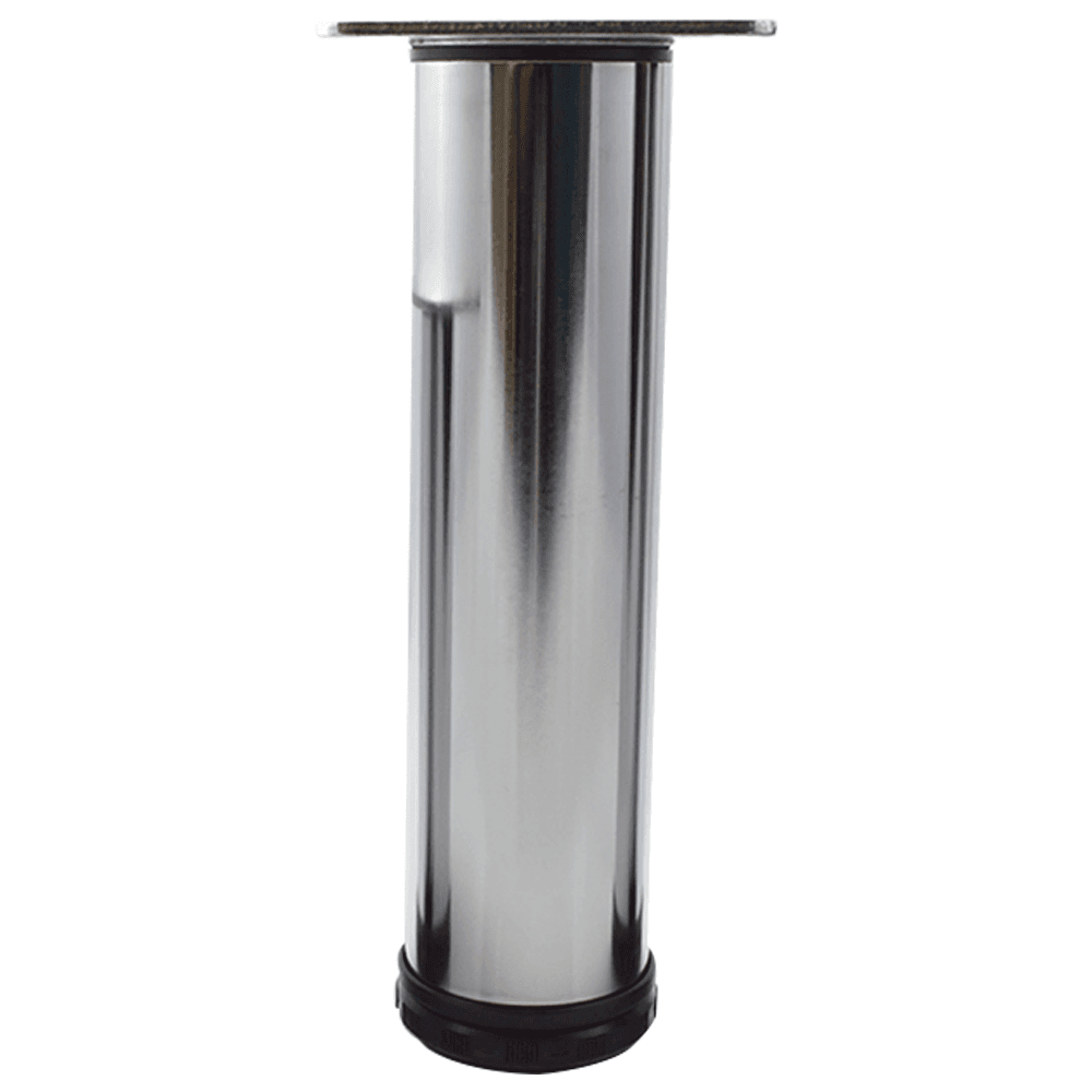 Contemporary Furniture Leg by Peter Meier - 2" Diameter x 8" High in Chrome