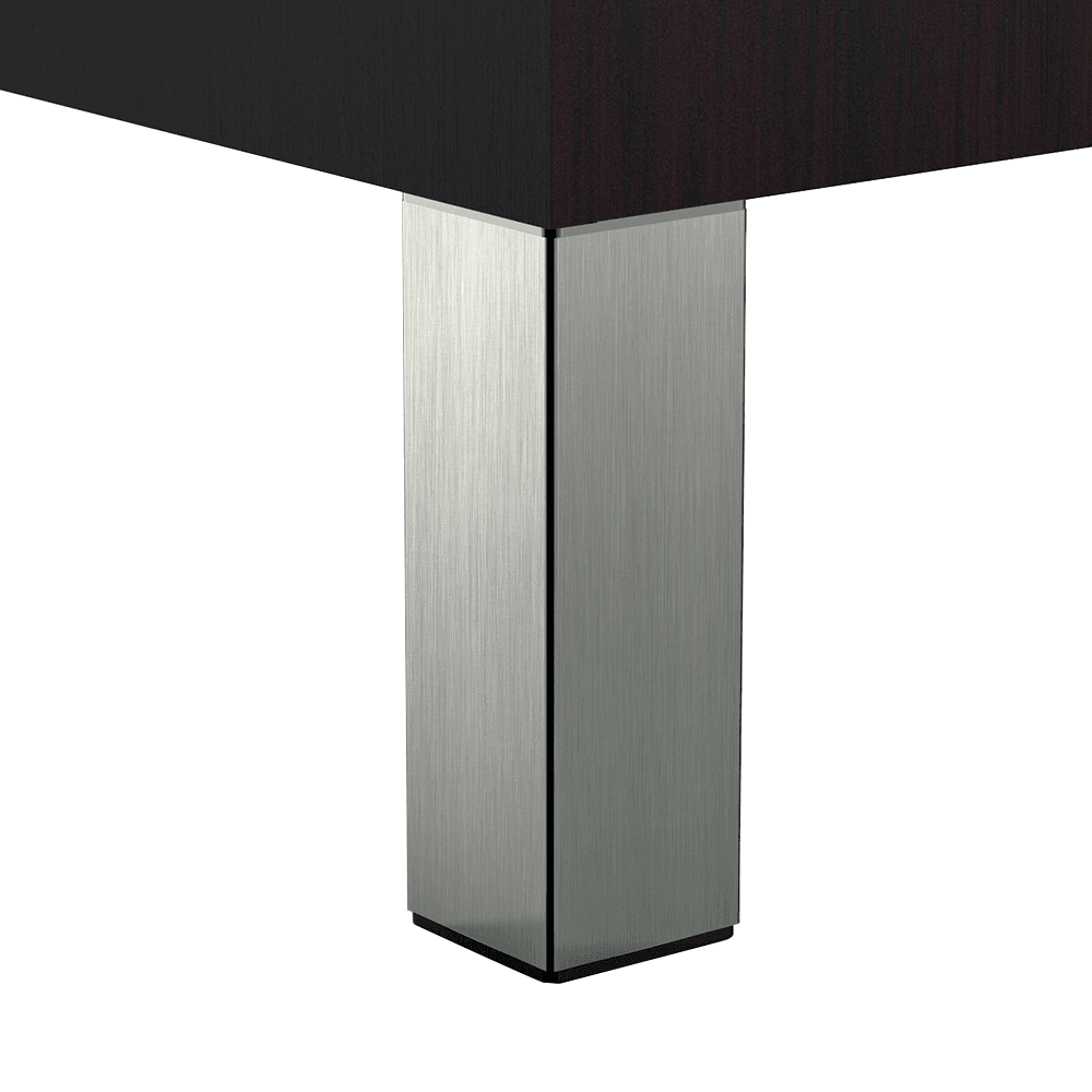 Brushed Steel Furniture Leg Set for Heavy Duty Support