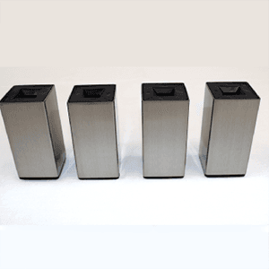 Square Furniture Legs with Separate Mounting Plate and Hardware