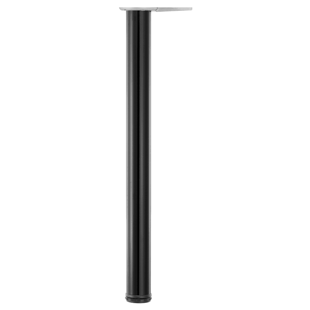 Hamburg Table Leg by Peter Meier - 2-3/8" Diameter x 34-1/4" High - Glossy Black Finish - Image 2