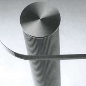Peter Meier 2-3/8" Diameter x 34-1/4" High Hamburg Table Leg in Glossy Black - Image 1