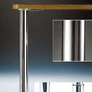 Peter Meier's Zoom chrome table legs, 27-3/4" high, 2-3/8" diameter, set of 4