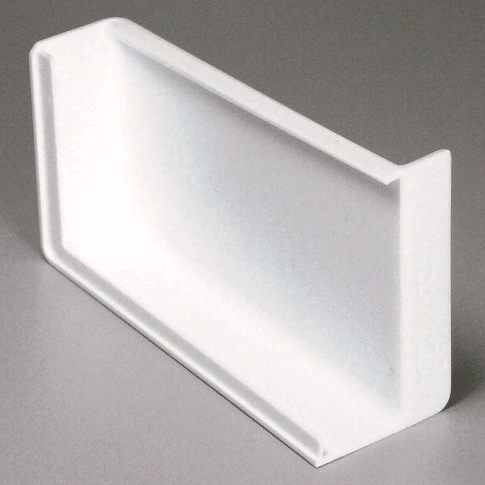 Seamlessly cover bracket with Peter Meier's Right Hand Cover Cap in White Finish