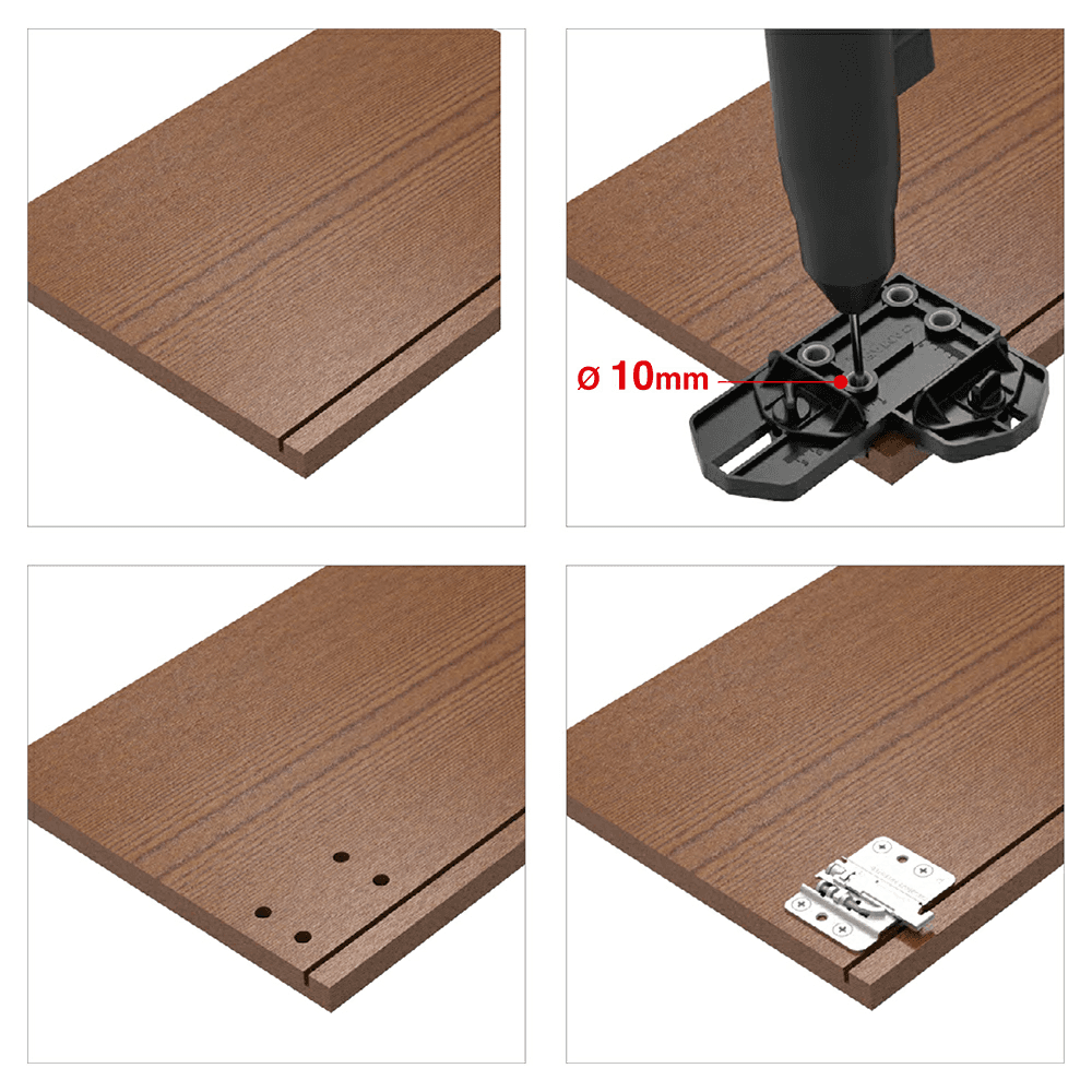 807 Base Cabinet Hanging Bracket with Hex Drive, Right Hand, Steel (100/Box) - Alt Image 4