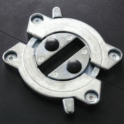 3-1/2" Conny Table Top Connector, Zinc Die-Cast - Main Image