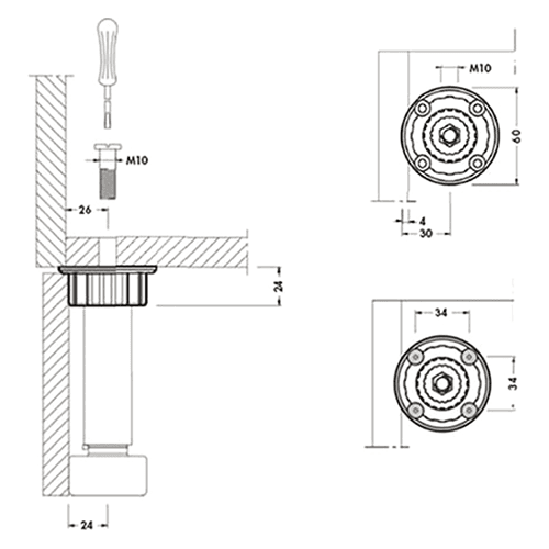 840 Hollow Bolt Socket Alt 2 - Image