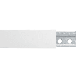 White Hanging Rail Cover for 7 Rail System, 8'''' Long, 1" Oval Holes - Peter Meier