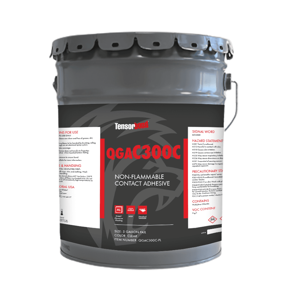 Tensorbond C300 Non-Flammable Contact Adhesive, Green, 5 Gallon Pail - Alt Image 1