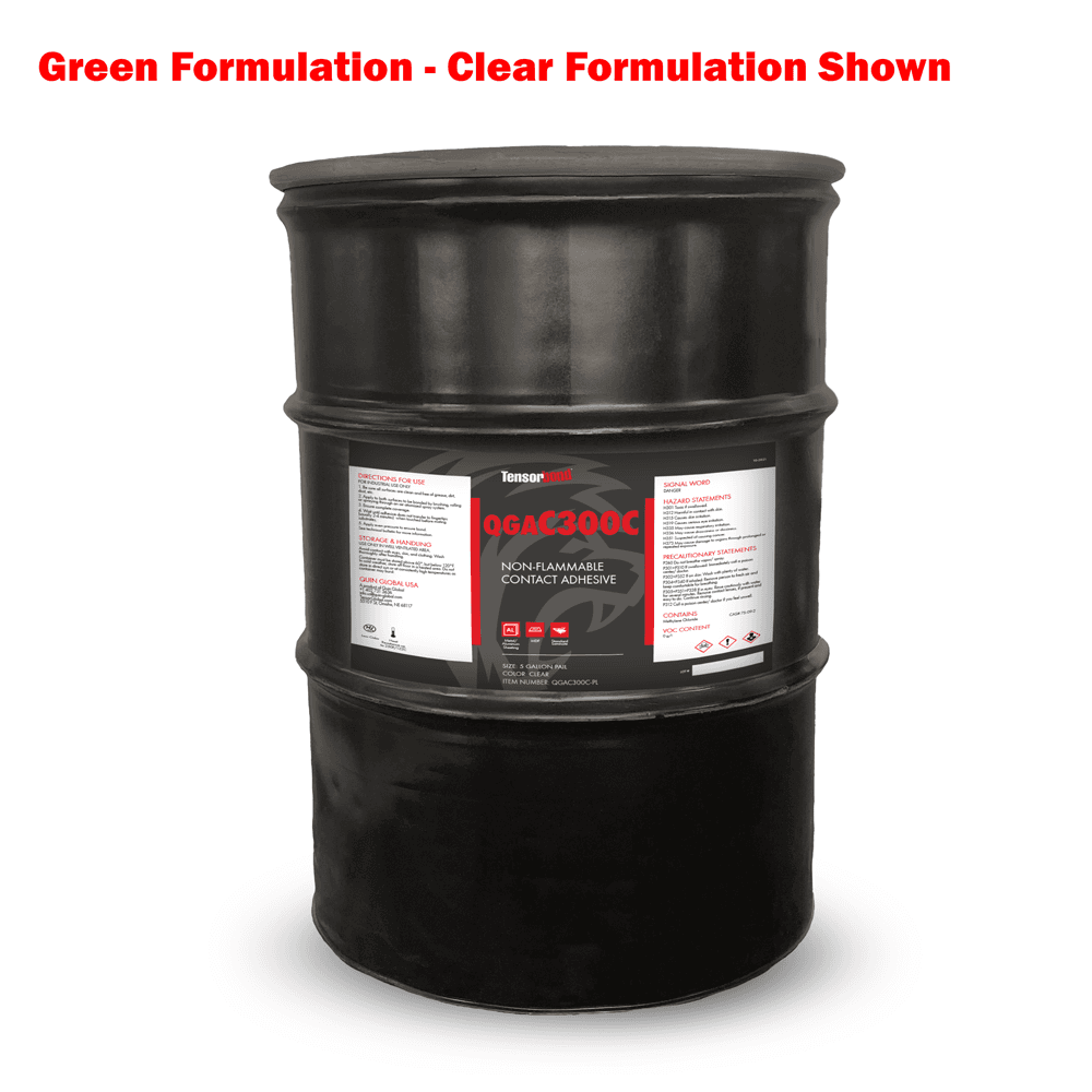 Tensorbond C300 Non-Flammable Contact Adhesive, Green, 54 Gallon Drum - Main Image
