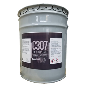 Tensorbond C307 CA Compliant Contact Adhesive, Red, 5 Gallon Pail - Main Image