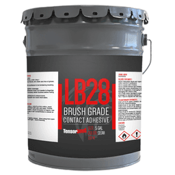 Tensorbond LB28 High Temperature Brush Grade Contact Adhesive, Clear, 1 Gallon Pail - Alt Image 1