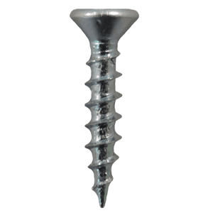 #6 x 5/8" Flat Head Drawer Slide Screws, Phillips Drive Coarse Thread and Sharp Point, Zinc, Box of 25 Thousand by Quickscrews - Alt Image 1